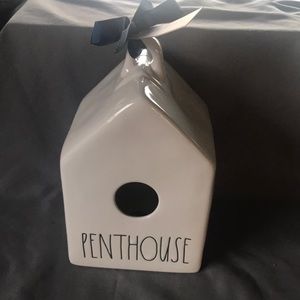 Rae Dunn - PENTHOUSE - white birdhouse